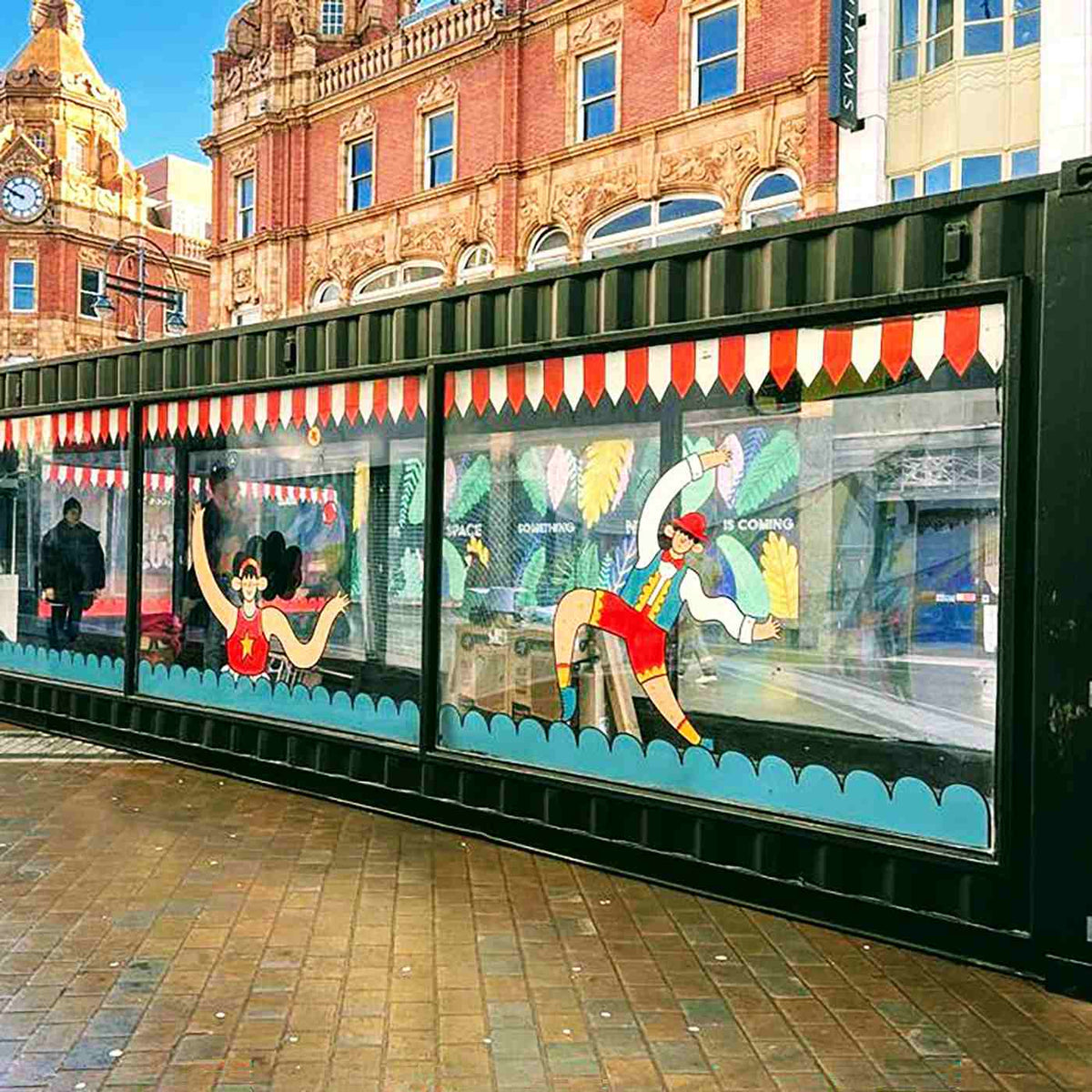 Illustrated window graphics on street-facing panels, from the Metamark MD3-RC gallery.