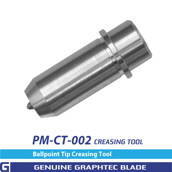 Graphtec PM-CT-002 ball-tip creasing tool — manufacturer illustration; one tool set, cutter excluded