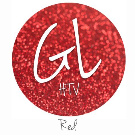 Glitter HTV - Red 20" x 12" - Sheet