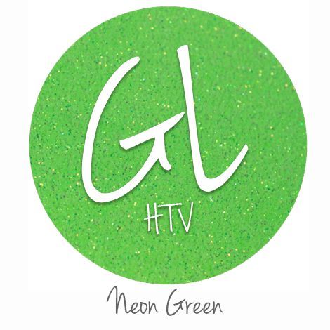 Glitter HTV - Neon Green 20" x 12" - Sheet