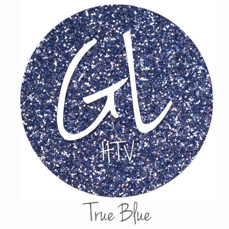 Glitter HTV -True Blue 20" x 12" - Sheet