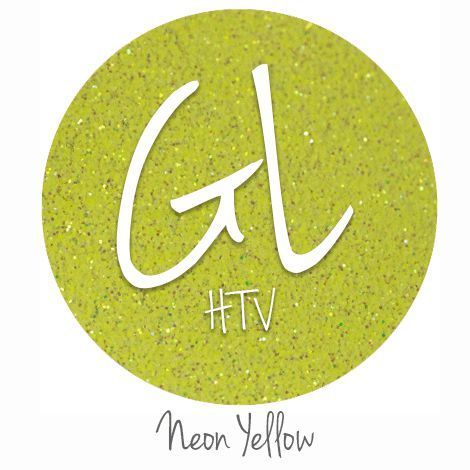 Glitter HTV - Neon Yellow 20" x 12" - Sheet