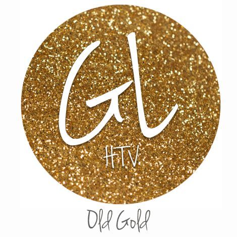 Glitter HTV - Old Gold 20" x 12" - Sheet