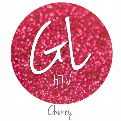 Glitter HTV - Cherry 20" x 12" - Sheet