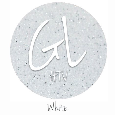 Glitter HTV -White 20" x 12" - Sheet