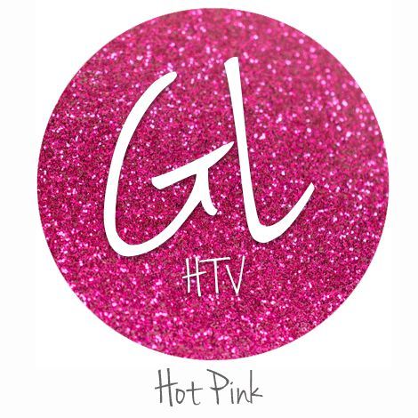 Glitter HTV - Hot Pink 20" x 12" - Sheet