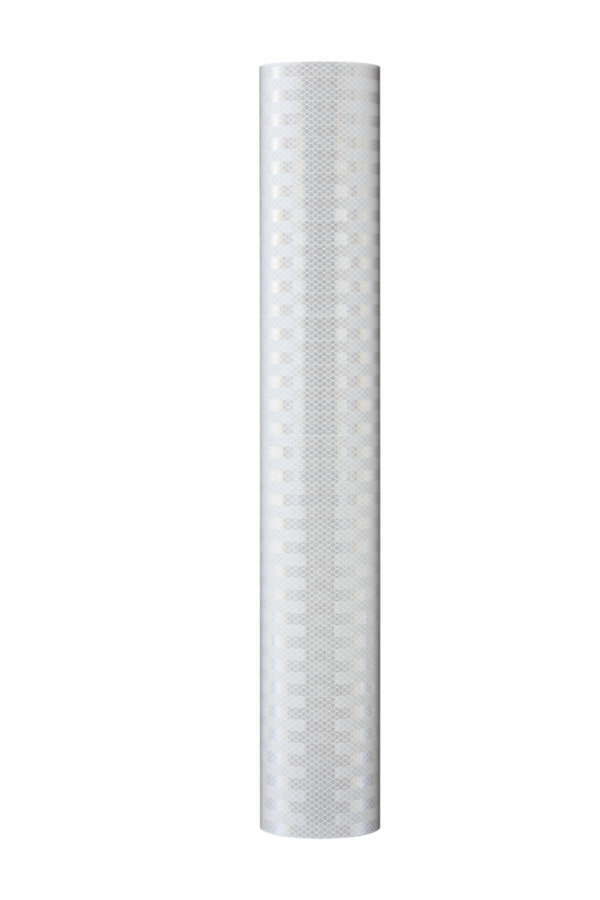 3M 3930 white prismatic reflective sheeting, representative roll photo; roll dimensions and punched format are specified in the selected listing.