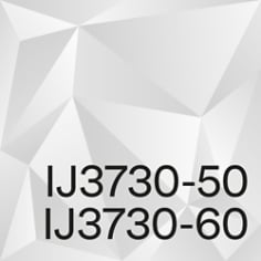 3M manufacturer product-identifier graphic labeled IJ3730-50 and IJ3730-60; not a photograph of the supplied roll.