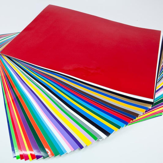 Assorted colors shown for illustration. This listing is for one 12 × 24-inch sheet in BLUE; other colors are not included. Image is not a color-match reference.