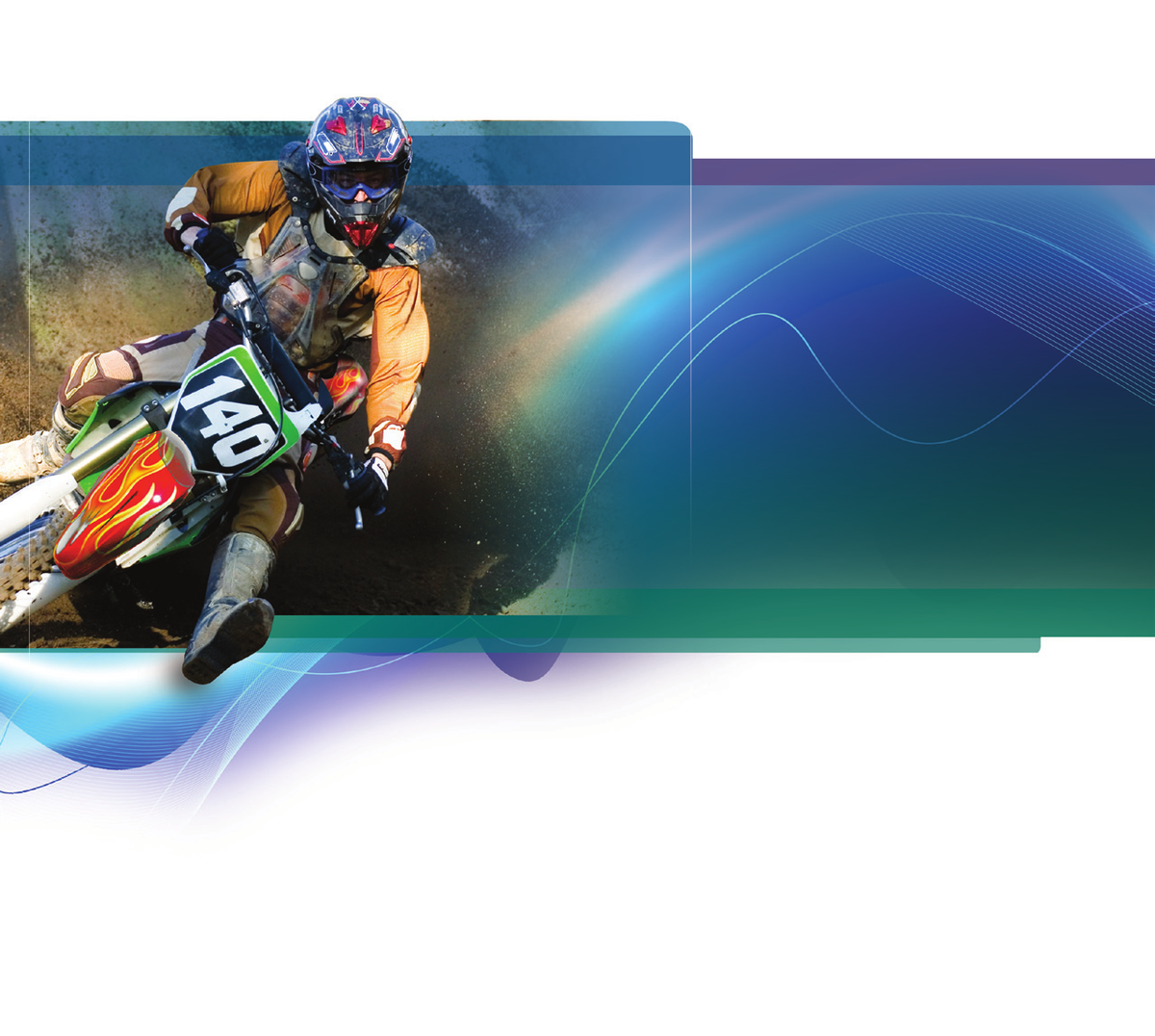 3M IJ39 application artwork from the manufacturer's product sheet. Supplied as one unprinted IJ39-20 roll in the selected size; printed graphics, motorcycle and rider equipment are not included.