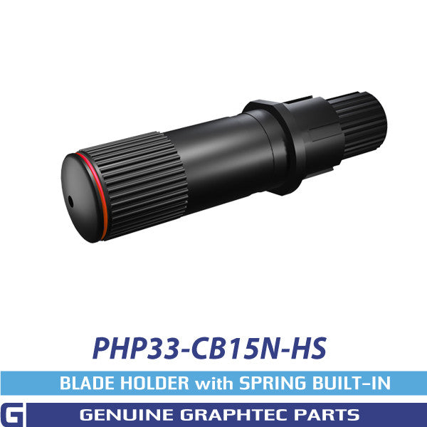 Graphtec PHP33-CB15N-HS black blade holder with a red identification ring.