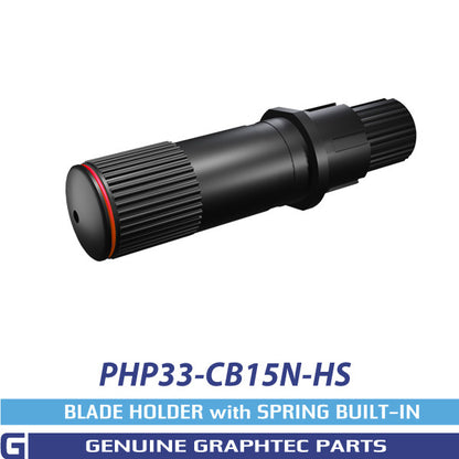 Graphtec PHP33-CB15N-HS black blade holder with a red identification ring.