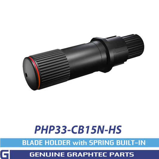Graphtec PHP33-CB15N-HS black blade holder with a red identification ring.