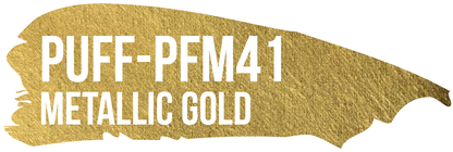 POLI-FLEX PUFF Metallic Metallic Gold color-reference swatch, PFM41.