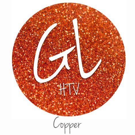 Glitter HTV - Copper  20" x 12"  - Sheet