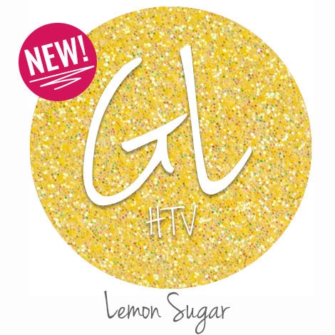 Glitter HTV - Lemon Sugar  20" x 12"  - Sheet