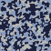 Pattern HTV - Blue Digital - 15" x 12" Sheet