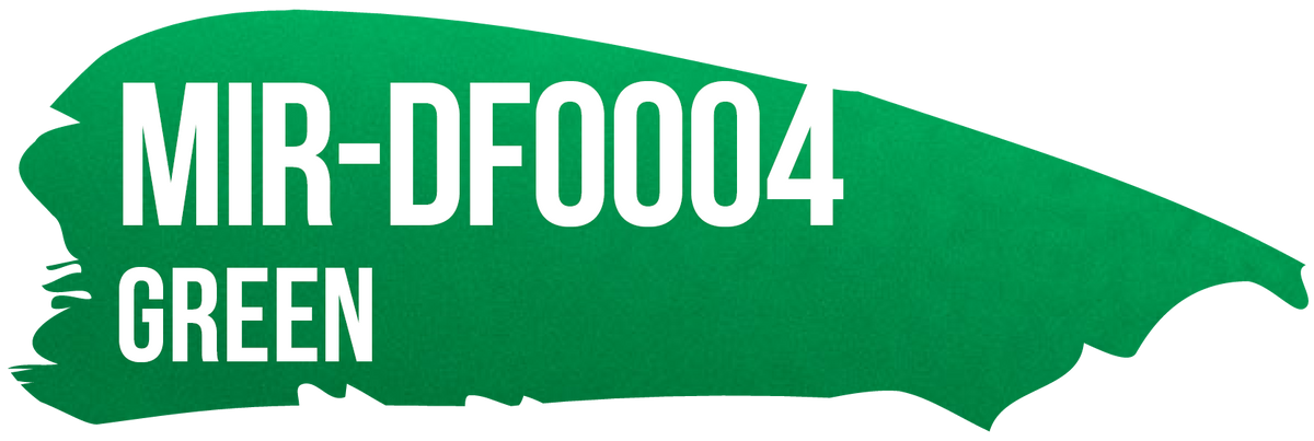 POLI-FLEX MIRROR Green color-reference swatch, MIR-DF0004.