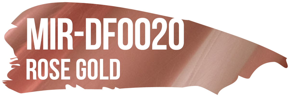 POLI-FLEX MIRROR Rose Gold color-reference swatch, MIR-DF0020.