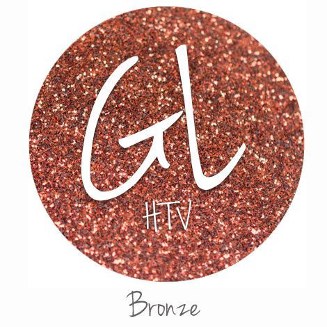 Glitter HTV - Bronze  20" x 12"  - Sheet
