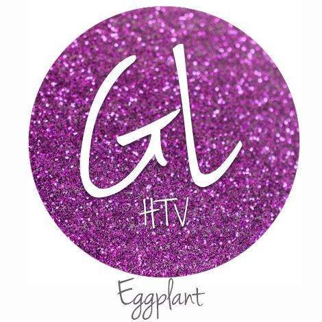Glitter HTV - Eggplant  20" x 12"  - Sheet