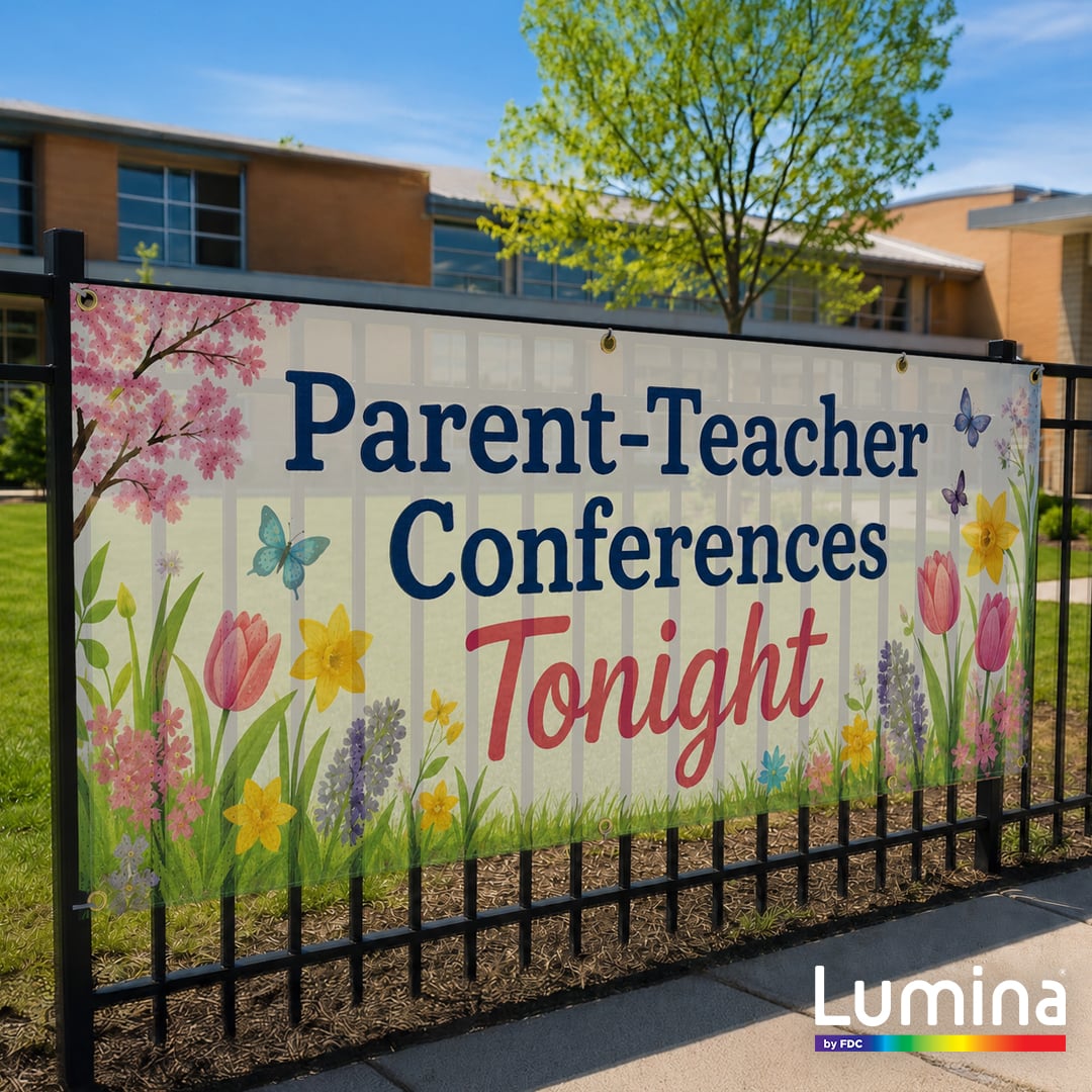 Lumina® by FDC 7522 Print Media: Banner, 9 Oz Mesh Removable Liner | 54 in × 50 yd | Matte White