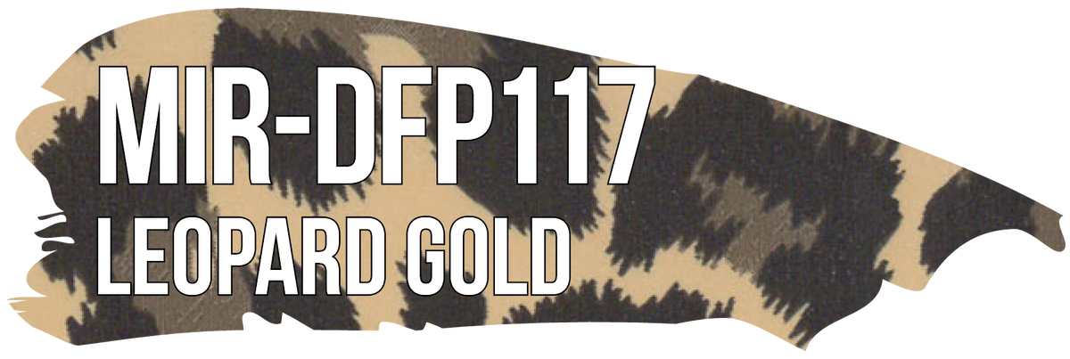 POLI-FLEX MIRROR Leopard Gold pattern-reference swatch, MIR-DFP117.
