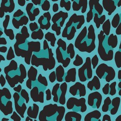 Pattern HTV - Teal Cheetah - 12" x 15" Sheet