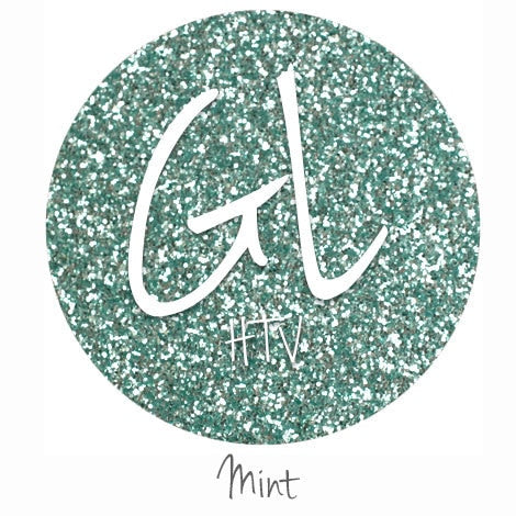 Glitter HTV - Mint  20" x 12"  - Sheet