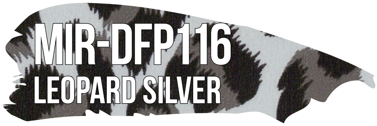 POLI-FLEX MIRROR Leopard Silver pattern-reference swatch, MIR-DFP116.