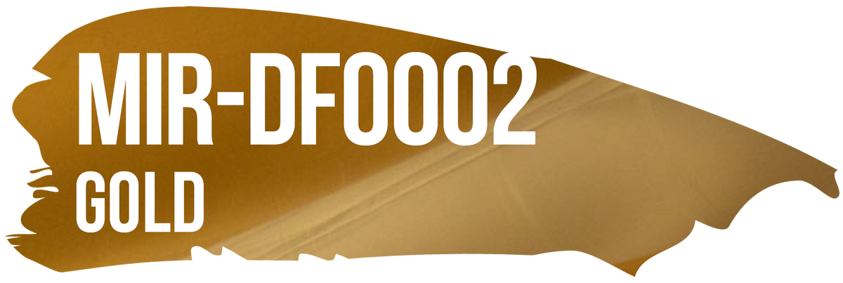 POLI-FLEX MIRROR Gold color-reference swatch, MIR-DF0002.