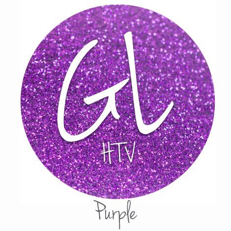 Glitter HTV - Purple  20" x 12"  - Sheet