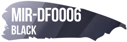 POLI-FLEX MIRROR Black color-reference swatch, MIR-DF0006.
