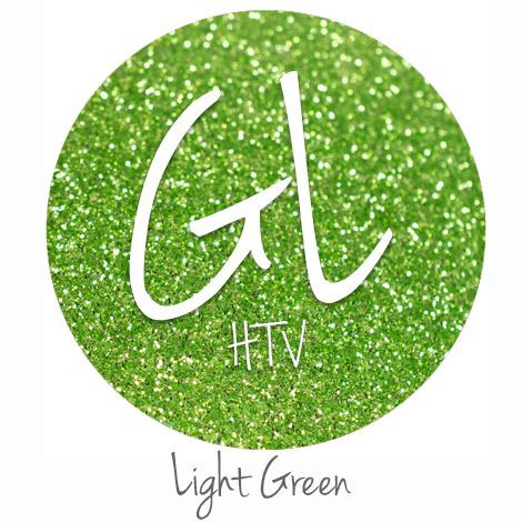 Glitter HTV - Light Green 20" x 12" - Sheet