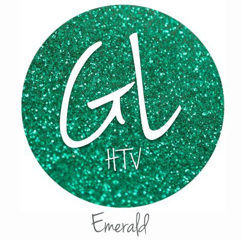 Glitter HTV - Emerald  20" x 12"  - Sheet