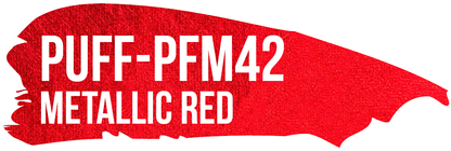 POLI-FLEX PUFF Metallic Metallic Red color-reference swatch, PFM42.