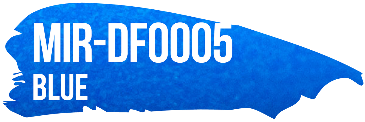 POLI-FLEX MIRROR Blue color-reference swatch, MIR-DF0005.