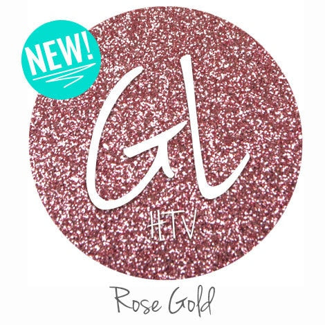 Glitter HTV - Rose Gold  20" x 12"  - Sheet