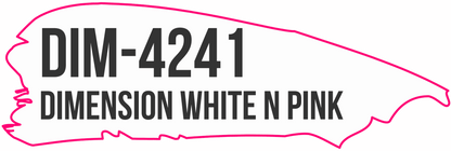 POLI-FLEX DIMENSION White N Pink color-reference swatch, DIM-4241.